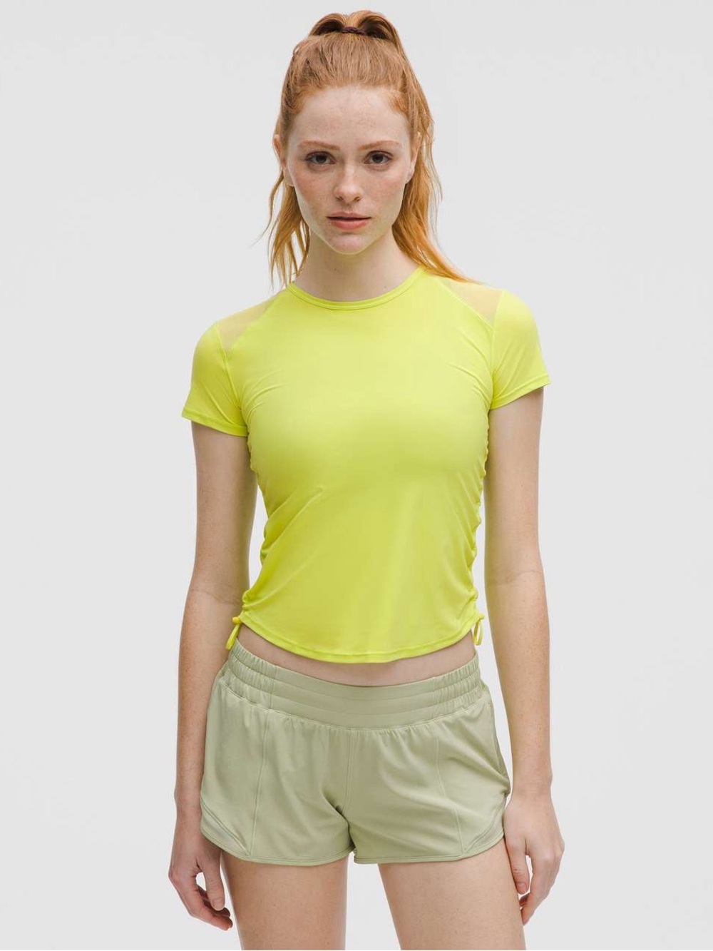 304. lululemon athletica Neon Lime Short Sleeve Performance Tee